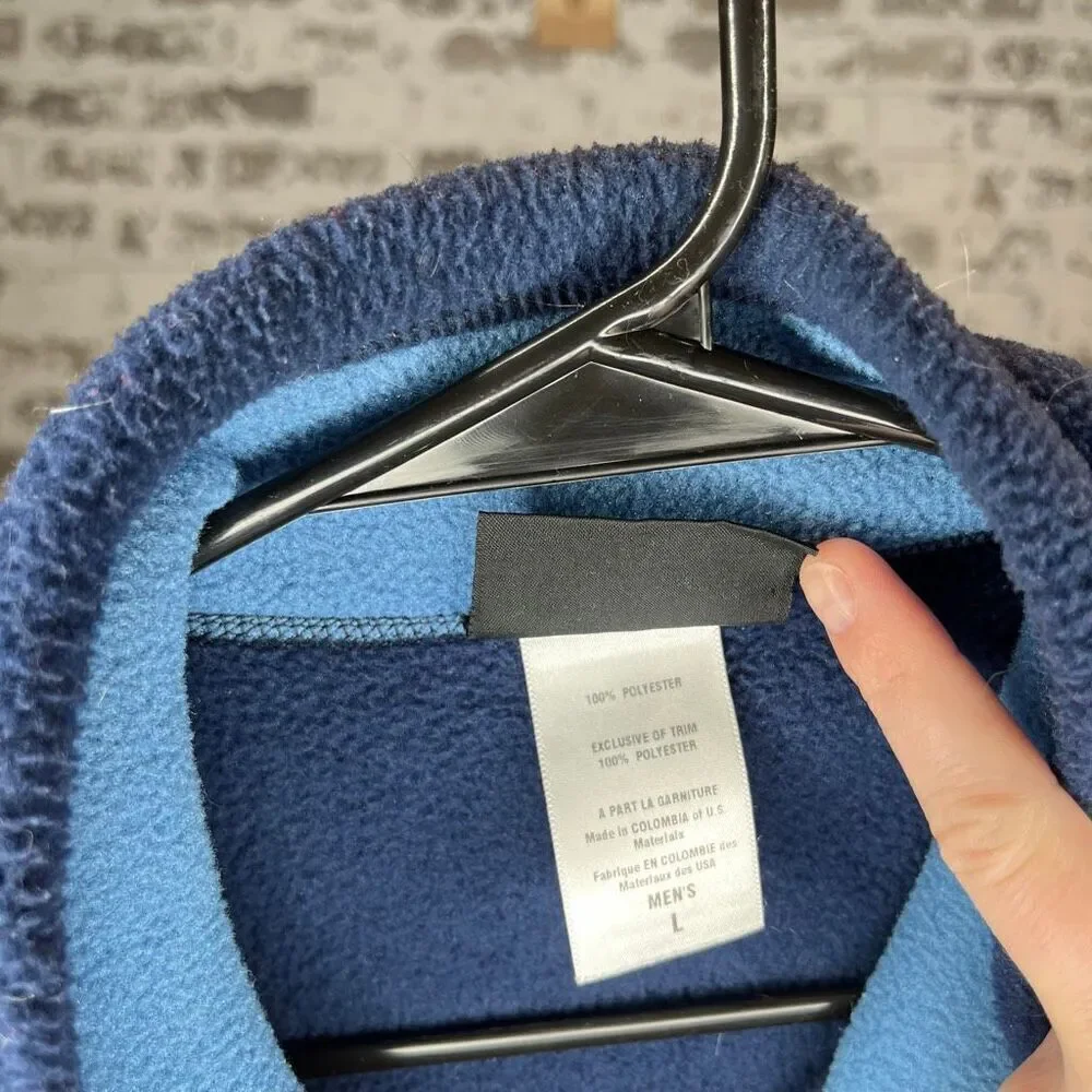 Patagonia | mens blue sherpa synchilla vest